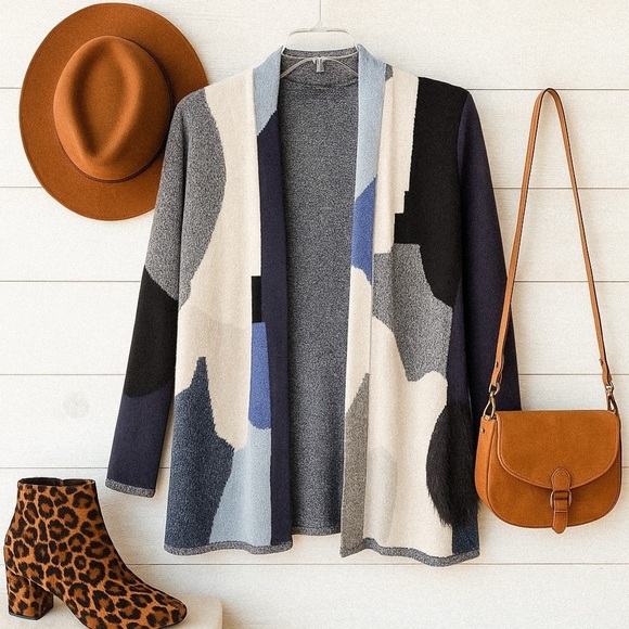 NIC+ZOE Sweaters - Nic & Zoe multicolor open cardigan sweater ❤️